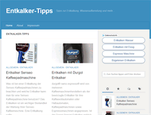 Tablet Screenshot of entkalker-tipps.de